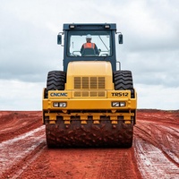 Rouleau vibratoire CNCMC TRS12 de 12 tonnes avec tambour à pattes optionnel pour la compactation des sols humides et cohésifs