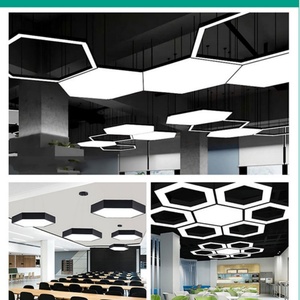 Lámpara Colgante Moderna LED, Lámparas Colgantes para Decoración del Hogar, Carcasa de Hierro, Lámpara de Araña Suspendida, Luz Lineal LED para Gimnasio - Product Image 4