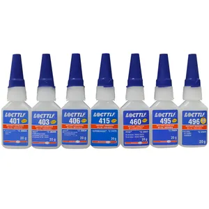 Métal caoutchouc Plastique céramique adhésif instantané cyanoacrylate adhésif super colle 401 403 406 415 460 480 495 502 colle