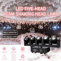 Lumière de scène SC 5x40W, 5 doigts, 5 yeux, 40W, faisceau lumineux, KTV, barre teinte, projecteur de balayage avec stroboscope LED, 5 pièces, lumière à tête mobile