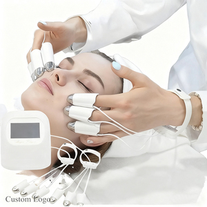 Dispositivo Professionale per Microcorrente Facciale, Guanti <span class=keywords><strong>EMS</strong></span>, Massaggiatore Viso, Macchina Golden Finger - Product Image 1