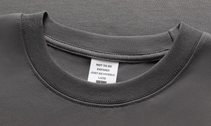 Camiseta de manga corta extragrande de algodón de 2 capas de 250 g/m² con hombros caí<span class=keywords><strong>dos</strong></span>, anti-bolitas, personalizada al por mayor para hombre, lote a granel para verano - Product Image 3