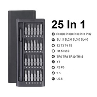 HONGYI Kit d'Outils de Tournevis Magnétique de Précision à Cliquet Mini-Format pour Réparation de Téléphones et Électronique 25 en 1, 115 en 1, 63 en 1