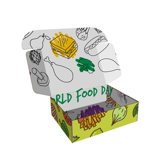 Laminación brillante Barnizado Alimentos Caja de papel Embalaje <span class=keywords><strong>Hamburguesas</strong></span> Comida rápida Sushi Hecho Papel Kraft Lámina de cartón Especificaciones - Product Image 2