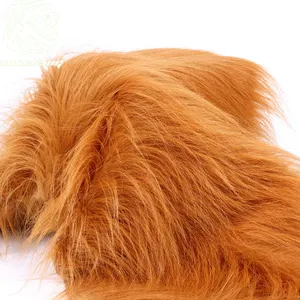 Hot sales 10cm 11cm Long Pile Faux Fur Plush Fabric Fake Fur For Cosplay/Toy/Mascot