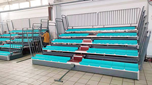 Système de sièges rétractables télescopiques pour théâtres, écoles, hôtels, utilisation multifonctionnelle en arène, électrique/manuel - Product Image 5