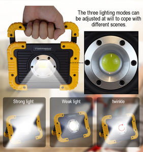 Lámpara de Trabajo LED Portátil de 10W, IP44 Impermeable, Regulable, con Batería Recargable, Ángulo de Haz de <span class=keywords><strong>120</strong></span>°, 2 Años de Garantía, para Taller y Camping - Product Image 5