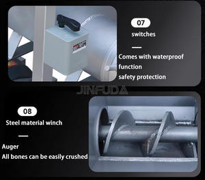 <span class=keywords><strong>เครื่อง</strong></span><span class=keywords><strong>บด</strong></span>เนื้อปลาวัวควายแช่แข็งขนาดใหญ่ใช้ในเชิงพาณิชย์300กิโลกรัม/ชั่วโมงใหม่ - Product Image 4