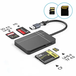 USB 3.1 Gen 1 SD TF CF MS 4 in 1 schneller Kartenleser USH-| | SD TF 4.0 Kartenleser für Tablet-Handy-Laptop