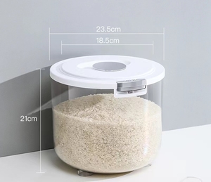 Moisture Proof Insect Proof Rice Box 5/10KG Grain Sealed Jar Kitchen <strong>Container</strong> Bucket Storage Pet <strong>Dog</strong> <strong>Food</strong> Box with Bullet Lid - Product Image 4