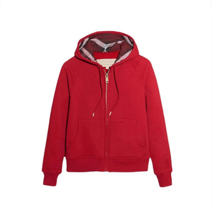 <span class=keywords><strong>Veste</strong></span> zippée à <span class=keywords><strong>capuche</strong></span> personnalisable en coton doux de haute qualité pour femmes <span class=keywords><strong>Veste</strong></span> brodée courte décontractée respirante - Product Image 3