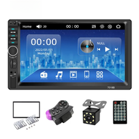 Sistema multimedia para coche con pantalla táctil retráctil de 7 "-Reproductor MP5/Video/DVD y Radio multimedia digital