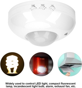Detector de <span class=keywords><strong>Sensor</strong></span> de techo PIR de montaje en superficie, interruptor de <span class=keywords><strong>luz</strong></span>, <span class=keywords><strong>Sensor</strong></span> de <span class=keywords><strong>movimiento</strong></span> de ocupación de <span class=keywords><strong>movimiento</strong></span> de 360 grados para pasillo de techo, <span class=keywords><strong>garaje</strong></span> - Product Image 2