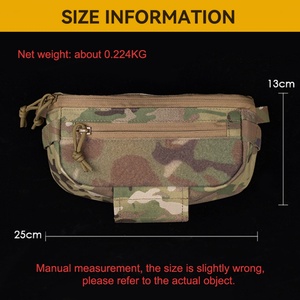 Pochette tactique compacte pour le ventre, sac de poitrine tactique Molle, grande pochette de poitrine FC - Product Image 4