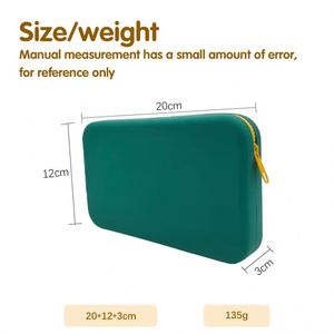 Waterproof Toiletry Cosmetic <b>Makeup</b> Bags Handle Coins Purse Durable <b>Brush</b> Pouch <b>Case</b> Bag Silicone Handbag - Product Image 2