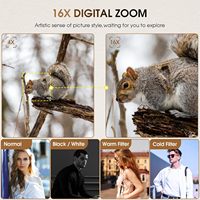 Caméra de Vlogging numérique portable 48MP avec viseur Flash autofocus 4K Anti-Shake 16X Zoom Point Shoot-pour le voyage
