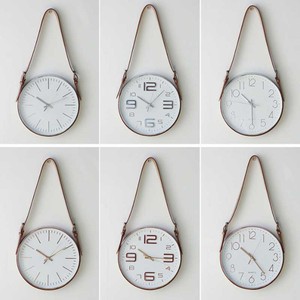 Simple moderne ceinture salon fond mode muet rond industriel vent chambre décoration atmosphérique décor horloge murale - Product Image 4
