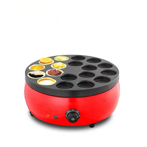 Machine à gâteau à <span class=keywords><strong>roue</strong></span> automatique à 9 trous, chauffage électrique, nouveau Style, Machine à gâteau à grains rouges, Machine à hamburger aux œufs commerciale - Product Image 5