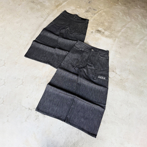 Custom Baggy Jeans High Quality Casual Stretch Straight <b>Boot</b> Cut Wide Leg Salvage Japanese Raw Selvedge Denim Designer Jeans - Product Image 3