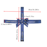 Ruban de luxe personnalisé avec logo imprimé, nœud d'emballage, bande élastique, sangle croisée écologique pour la décoration de boîtes cadeaux de Noël