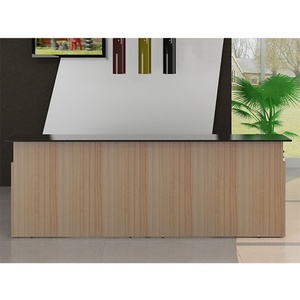Hot/best Selling Design Plans l Shaped Front <b>Desk</b> White Reception Counter - Product Image 4