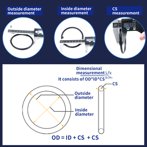 مجموعة إصلاح حلقات منع التسرب من سلسلة Oring، حلقات <span class=keywords><strong>NBR</strong></span> وFKM وVMQ وسيليكون، طقم حلقات منع التسرب للحفارات من الشركة المصنعة - Product Image 6