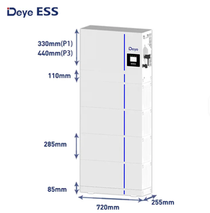بطارية تخزين الطاقة Deye ESS AI-W5.1-B بجهد 51.2 فولت وسعة 100 أمبير في الساعة، بطارية ليثيوم فوسفات الحديد للطاقة الشمسية بسعة 10 كيلوواط ساعة و20 كيلوواط ساعة و30 كيلوواط ساعة للاستخدام المنزلي - Product Image 4