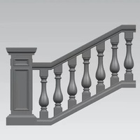 Moule de garde-corps d'escalier en béton coulé sur place, style colonne romaine européenne, pour villa - Fabricant de gabarits en ciment