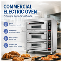 Petit four de boulangerie 220V/380V, four à convection électrique de comptoir pour la cuisson du pain, des gâteaux et des biscuits