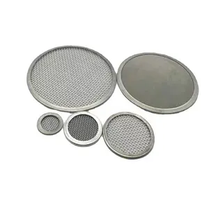 15 20 25 30 50 69 82 Mm Rimmed Stainless Steel Mesh Filter Disc With rimmed Edge