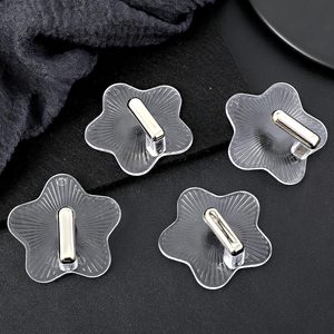 Wall Adhesive Transparent Star Golden <b>Hook</b> Traceless Waterproof Eco-Friendly <b>Plastic</b> Modern Stylish Multifunctional Bathroom - Product Image 3