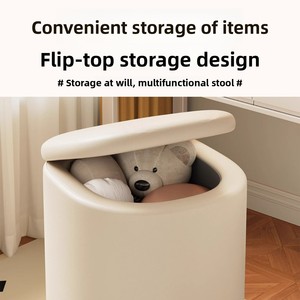 <span class=keywords><strong>Chaise</strong></span> de maquillage en cuir avec rangement, <span class=keywords><strong>chaise</strong></span> à roulettes pour chambre de femme, cadre en bois, <span class=keywords><strong>chaise</strong></span> moderne de luxe haut de gamme pour salon - Product Image 3