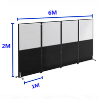 YDPF-71 moderne pliable écran cloison mobile bureau table diviseur cloison panneau mur bureau cloisons mur