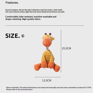 Jouet pour chien, jouet à mâcher sonore amusant en forme d'<span class=keywords><strong>âne</strong></span>, durable, résistant aux morsures, en peluche, interactif, pour chiens de 31 cm à 50 cm, 0-24 - Product Image 4
