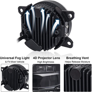 Faro Fendinebbia LED OVOVS da 3,5 Pollici con DRL <span class=keywords><strong>Bianco</strong></span> e Indicatore di Direzione Ambra per Ford Mustang, Focus ST, <span class=keywords><strong>Explorer</strong></span> - Product Image 5