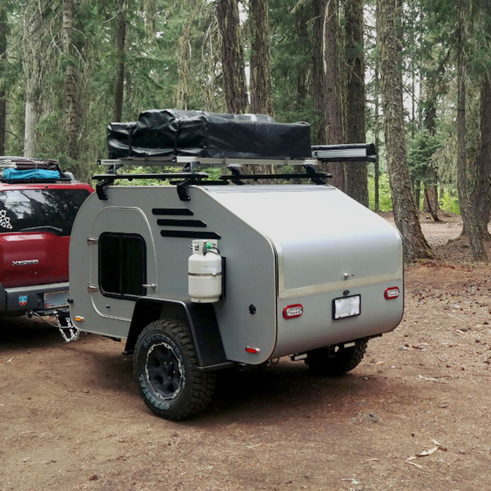 Eco campor Kleiner Camping anhänger Kleiner Wohnmobil-Offroad-Teardrop-Wohnmobil anhänger mit einer Achse