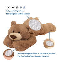 Peluche Lestée Personnalisée Anti-Anxiété Parfumée à la Lavande et Chauffable, Jouet en Peluche Lesté sur Mesure
