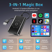 Boîte Android Carplay AI 3-en-1 Trolink, 4 cœurs, 4+32 Go, Carplay sans fil, Android Auto, Youtube, adaptateur WiFi, clé USB, boîte Carplay