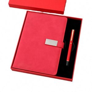 Wholesale Promotional Luxury Pu Leather Hardcover <b>Journal</b> Business Diary Logo Stationery Customised Notebook and Pen Gift Set - Product Image 4