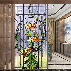 หน้าต่างประตูกระจกสีแบบกำหนดเองจากจีน กระจกสองชั้น สไตล์ยุโรป ทำด้วยมือ ทนทาน ผนังม่านโลหะ - Product Image 5