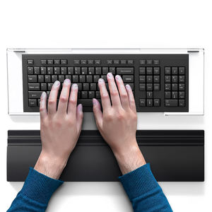 Ergonomik silikon klavye standı ve bilek dinlenme pedi seti ergonomik yükseltici ve masa iç<span class=keywords><strong>in</strong></span> tutucu - Product Image 1