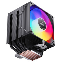Kipas Universal Radiator udara pendingin pipa panas CPU performa tinggi untuk prosesor game PC sistem Desktop kompatibel