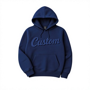 Sweat à capuche unisexe coupe oversize et carrée, épaules tombantes, broderie effet usé, option délavée à l'acide, 100% coton French Terry, logo en caoutchouc en relief - Product Image 1