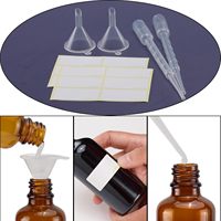 Emballages cosmétiques de luxe entièrement noirs, flacon de parfum 50 ml, flacons en verre vides pour huiles essentielles avec vaporisateur noir