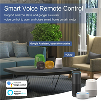 Motor de Cortina Inteligente Tuya Wifi/Zigbee BCM700D con Control Remoto Alexa para Casa Inteligente, Cortina Automática Inteligente