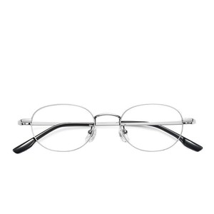 31287 Montura de Gafas Metálicas Ovaladas, Montura Completa, Lentes Planas Anti-Luz Azul, Diseño Simple Unisex, Origen Taizhou - Product Image 2