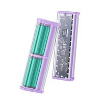 Nueva llegada 6 18650 batería PD22.5W caja de Banco de energía Dual USB 12000mAh carga rápida con pantalla LED para regalos