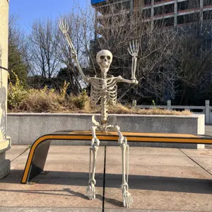 Halloween Decorations 60" Removable Movable Joints Full Body Halloween Skeleton For Party