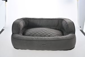 Weiches Plüsch-Haustierbett Abnehmbares Hunde- und Katzenbett Graues Gemütliches Kissen - Product Image 6