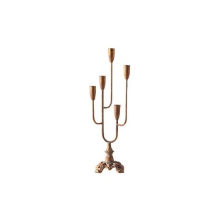 Porte-bougie en fer de style européen à quatre bras pour décorations de dîner romantiques - Product Image 5